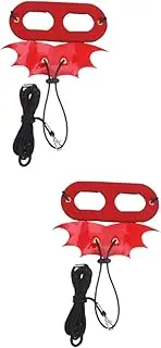 Yardwe 2pcs Adjustable Reptile Harness Lizard Accessories Pet Hauling Rope Devil Wings Unique Leash for Small Animals
