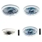 Small Socket Fan Light Ceiling Fan with LED Light Remote Control 3 Color