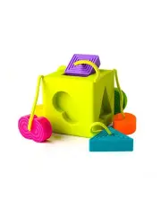 [FAT BRAIN TOY CO.] OombeeCube for Baby/Infants Rubbery Shapes Sorting Toys 10-36m