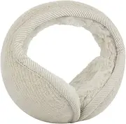 [Generic] XYWHPGV Winter Knit Earmuffs for Women Men Warm Foldable Fleece Plush Outdoor Earwarmers(cc65f 5ac06 a8b5e d65bf 4ffee a3ce1