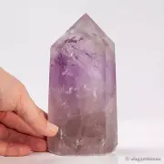 866g144mm Amethyst Crystal Natural Quartz Point Wand Healing Obelisk Tower
