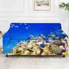 Blue Contract Law Stretch Sofa Cover Lounge Couch Slipcover Recliner Protector
