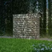 Rustproof Gabion Basket Galvanised Steel Landscape Border Stone Retaining Wall