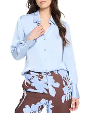 Nic+Zoe Glossy Crinkle Shirt