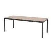 Mimosa 206 x 89cm Charcoal Basel Aluminium Dining Table