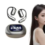 Wireless Open Ear Earbuds With LCD Touchscreen Bluetooth 5.4 Over The Ear Earbuds