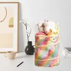 Kids Toy Storage Basket with Lid Laundry Hamper for Kids Room Living Room