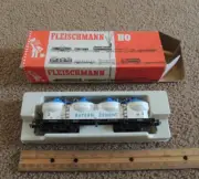 NOS VINTAGE No. 5480 Fleischmann HO CEMENT TRAIN CAR, BAYERN ZEMENT W/ BOX