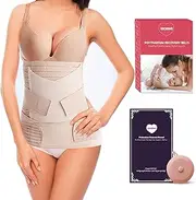 [XJCKING] 3 in 1 Postpartum Belly Support Recovery Band Wrap - Waist/Pelvis Belt Girdle Body Shaper Postnatal Shapewear