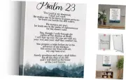 Christian Canvas Wall Art Psalm 23 the Lord is My Shepherd Canvas Print