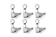 Tuning Pegs Machine Heads for Electric Guitars 6-in-Line Chrome 6pc K805