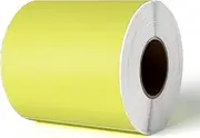 YIKIADA Direct Thermal Labels 4 X 6 Inches Yellow Rectangle Shipping Labels Self-Adhesive Waterproof Thermal Sticker Paper for Busineses & Warehouses 250 PCS per Roll