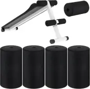 Deekin 4 Pcs Foam Foot Pads Roller Buffer Tube Cover for Home Gym Exercise Machi