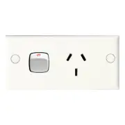 HPM Single Slimline Powerpoint Single Slimline Powerpoint Plate Size: 98mmx46mm