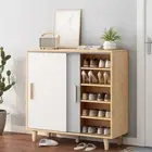 Foret Shoe Cabinet Rack Organiser Shelf Sideboard Hallway Storage Cupboard 3 Siz