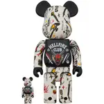 BE@RBRICK STRANGER THINGS HELLFIRE CLUB 100％ & 400％ 怪奇物語 地獄火