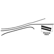 DOOR TRIM CHANNEL RH 1947-54 CHEVROLET TRUCK 3 PCS SET (for: Chevrolet)