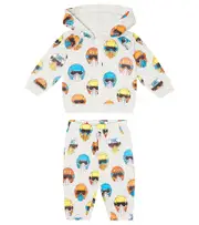 [Stella McCartney Kids] Stella McCartney Kids Baby cotton hoodie and sweatpants set M 24 multicoloured