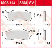 TRW Lucas Sintered lining MCB704SV