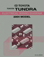 2004 Toyota Tundra Wiring Diagrams Schematics Layout Factory OEM