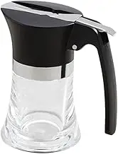 iplusmile 304 Stainless Steel Syrup Dispenser Acrylic Condiment Pot Easy Refill Kitchen Essentials
