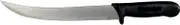 Cozzini Cutlery Imports 10” Breaking Butcher Knife - Cimiter - Curved Blade Black Handle (10" Breaking Knife)