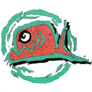 Boat fish Decal Sticker | Green / Red 18 x 15 1/2 Inch Bayliner