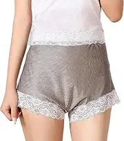 [LukyTrge] EMF Anti-Radiation Shorts Women's Underpants Safety EMF Maternity WiFi 5G Shield Pregnant Briefs