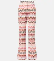 [Missoni] Missoni Zigzag cotton-blend straight pants AU 10 neutrals
