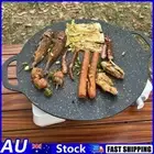 BBQ Grill Pan Multi-purpose Cooking Pot Round for Outdoor Camping (36CM) AU