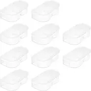 OTOTEC 10Pcs Battery Protection Case Cover PP Compatible with Nikon EN-EL15 EL15A EL15B D500 D600 D610 Cameras Transparent Battery Storage Cover