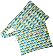 minkissy 4 Pcs Storage Bag Stroller Accessories Bag Reusable Pads Travel Diaper Bag Menstrual Pads Traveling Stroller Zip up Tote Bag Diapers Necessities Bag Knitted Flat Cloth