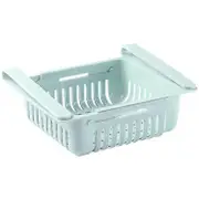 Fridge Box 2 Piece Plastic Hanging Fridge Drawer Organizer Adjustable Fridge Pantry Organizer(blue)
