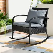 Wicker Rocking Chair (Black)