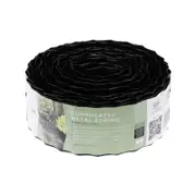 Tuscan Path 75mm x 10m Black Garden Edging - Black