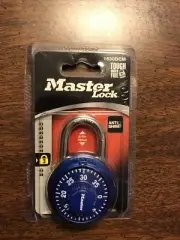 Master Lock Combination Padlock Blue Anti-Shim