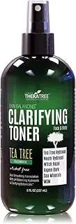 Clarifying Toner with MSM, Tea Tree & Neem Hydrosol, Complexion Control for Face & Body - Helps Reduce Appearance of Pore Size, Controls Oil to Tone, Balance & Hydrate Skin - 8 oz
