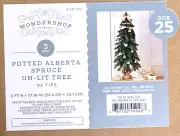 Unlit Artificial Christmas Tree 3 FT. Potted Alberta Spruce 92 Tips Wondershop