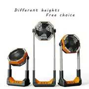 Extendable Fan with LED Lantern USB Rechargeable Battery Fan 5V 10W Office Fan Table Fan 8000mAh Battery Powered Fan for Camping Power?Outage Hurricane