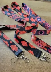 Naruto Shippuden Akatsuki Lanyards 3 total
