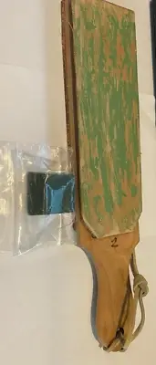 leather strop sharpening, Cherry, Loaded