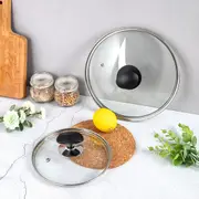 24cm Tempered Glass Lid for Fry Pan, Saucepan, Casserole, Pot Lid Replacement