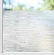 rabbitgoo Window Privacy Film, Static Cling Frosted Glass Window Film, No Glue Glass Door Film Sun Blocking Translucent Window Vinyl Clings for Home Kitchen Office Living Room,44.5 x 200cm