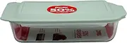 CORINGWARE-PYREX DEEP 9"X13"BKR W/LID, Plain