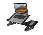 Foldable Laptop Stand Adjustable Hight Work Table with Mouse Table Board USB Fan
