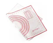 Silicone Non-stick Rolling Dough Mat Baking Pad Bakeware Kitchen Gadgets Red