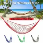 Double Hanging Hammock Bed Swinging Camping Foldable Outdoor Garden Strap Rope
