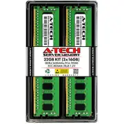 A-Tech 32GB 2x 16GB 2Rx8 PC4-19200R DDR4 2400MHz ECC REG RDIMM Server Memory RAM
