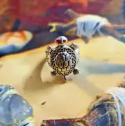 TRILLIONAIRE MAKER REAL MAGICK OCCULT Tortoise Navagraha Wealth Prosperity RING