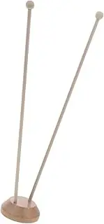 DOITOOL Office Flagpole Holder with Wooden Base Desk Flag Stand for Indoor Use Stylish and Flag Holder for Offices and Meeting Rooms
